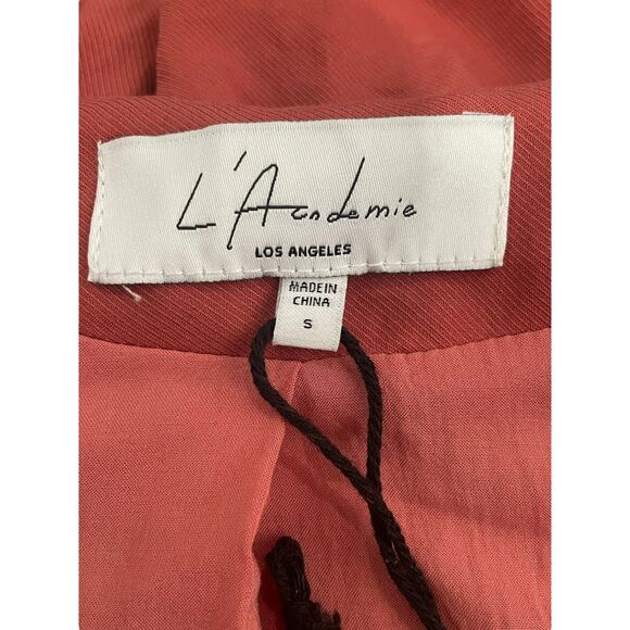 Revolve L'Academie Los Angeles Dezi Jacket Women's Small Wrap Top Blouse Rust - Picture 8 of 9